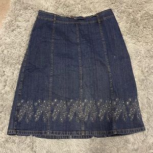 Vintage 90s denim skirt maxi